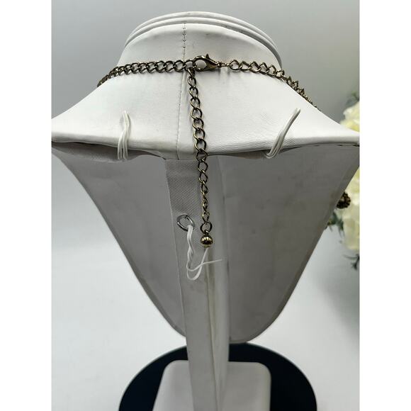 NATASHA COUTURE Multicolor Crystal Designer Layered Bib Statement Necklace - Picture 5 of 10